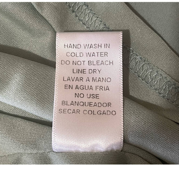 ENTRO Women's Tiered‎ Ruffle High Neck Sleeveless Dress Ties in Back Size Medium - Picture 9 of 9